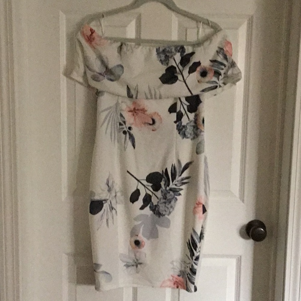 White floral dress